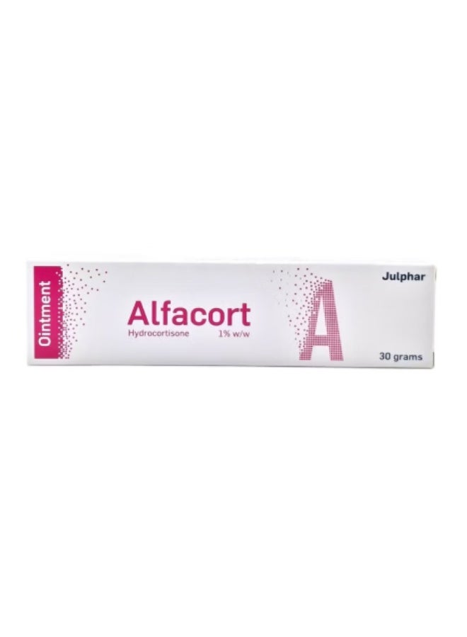 Alfacort Hydrocortisone 1% w/w Ointment 30g