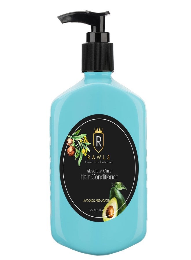 RAWLS Hair Conditioner with Avocado & Jojoba Oil For Dry & Frizzy Hair | Nourishes & Soothens Scalp | SLS & Paraben Free - 250 ML - Image 1