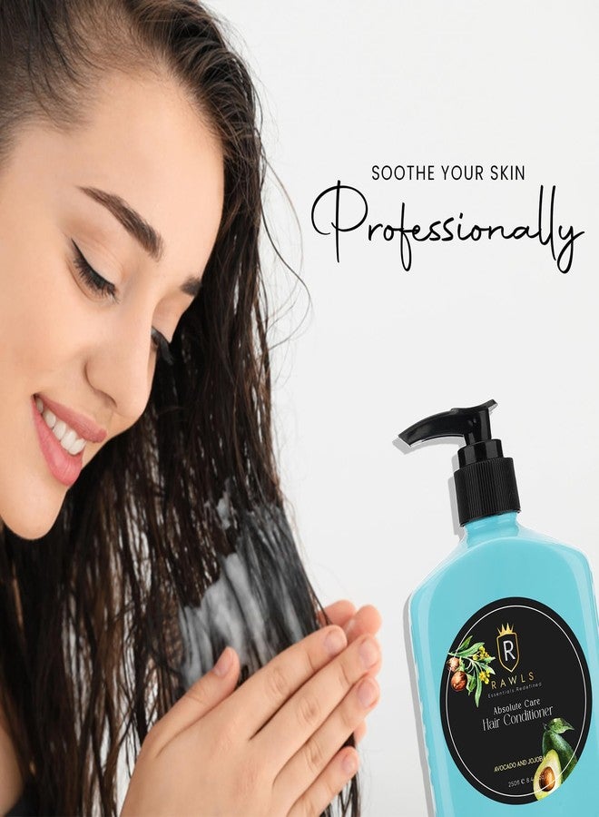 RAWLS Hair Conditioner with Avocado & Jojoba Oil For Dry & Frizzy Hair | Nourishes & Soothens Scalp | SLS & Paraben Free - 250 ML - Image 2