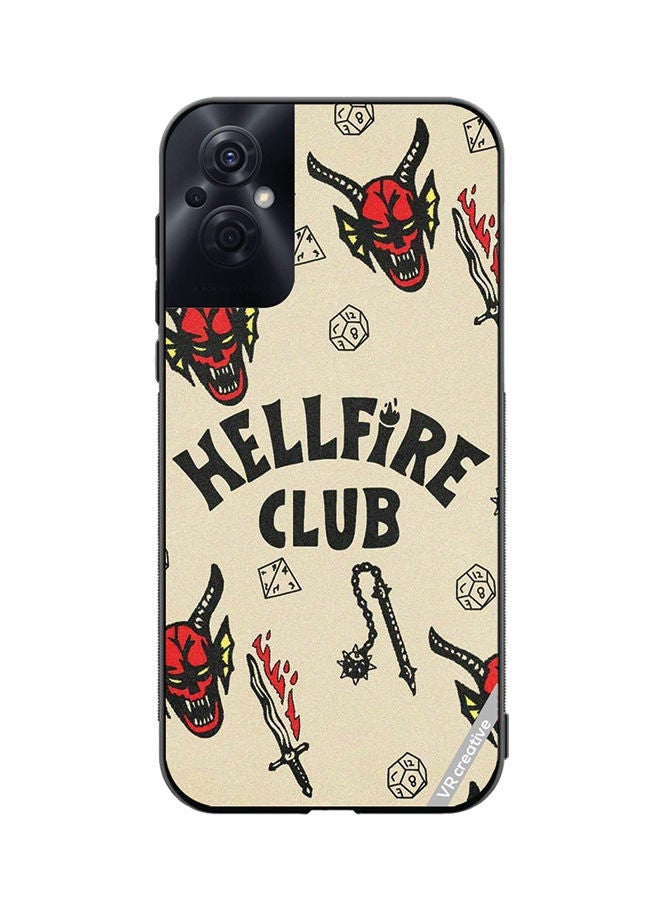 VR CREATIVE Protective Case Cover For Oppo Reno8 Z Hellfire Club Design Multicolour - Image 1