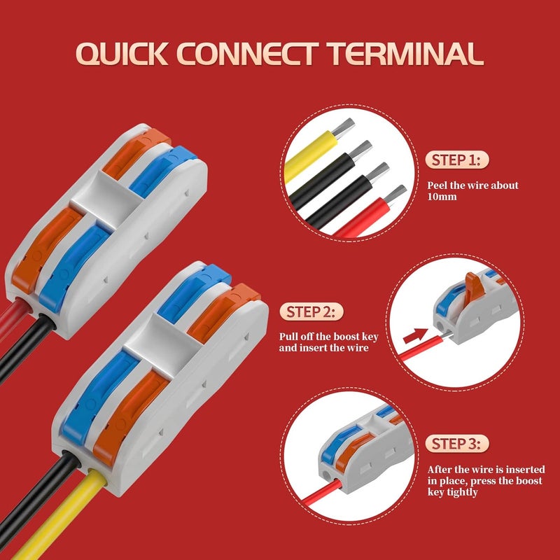 Cocar Voltage Converter 24V to 12V, Step Down 24V 12V 15A 180W with Quick Connector Cable Connector, Voltage Converter 24 to 12 for Golf Cart Light Truck. DC15-40V Wide Input - Image 3
