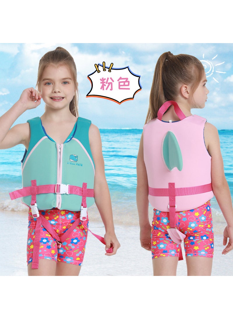 Generic Kids High Buoyancy Life Vest for Swimming Pink 