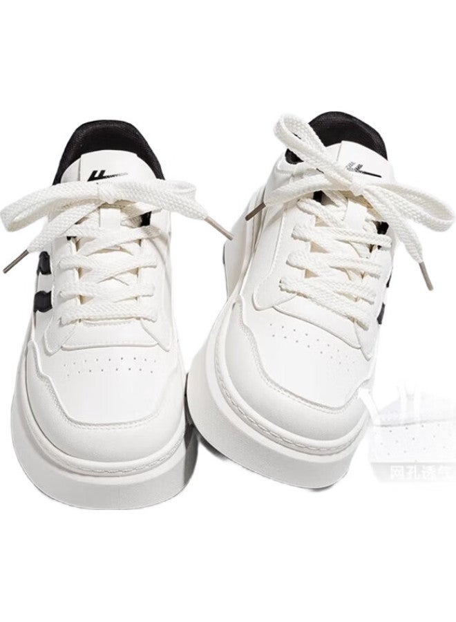 Warrior Official Sneakers For Women Autumn And Winter New Style, Versatile Casual Shoes, Thick-Soled Women'S Shoes, Sports Height-Increasing White Sneakers - Image 2