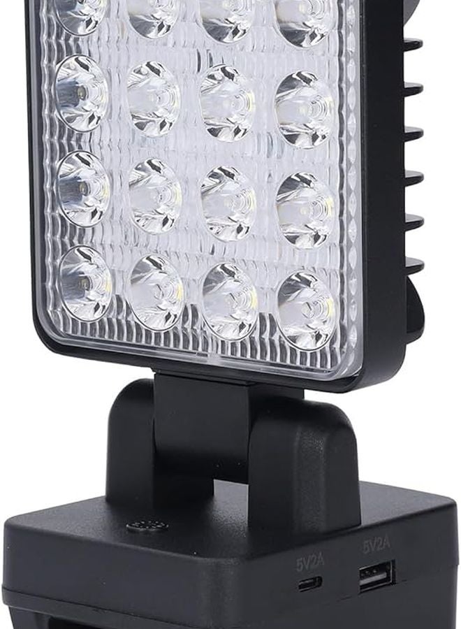 Focket LED Work Light Portable Battery Powered USB C 5V2A Output 90 Degree Tilt 330 Rotation - Image 2