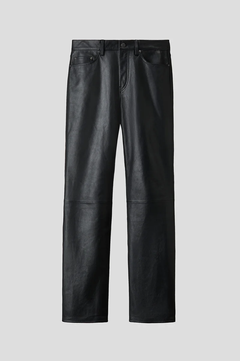 Regular Fit Leather trousers