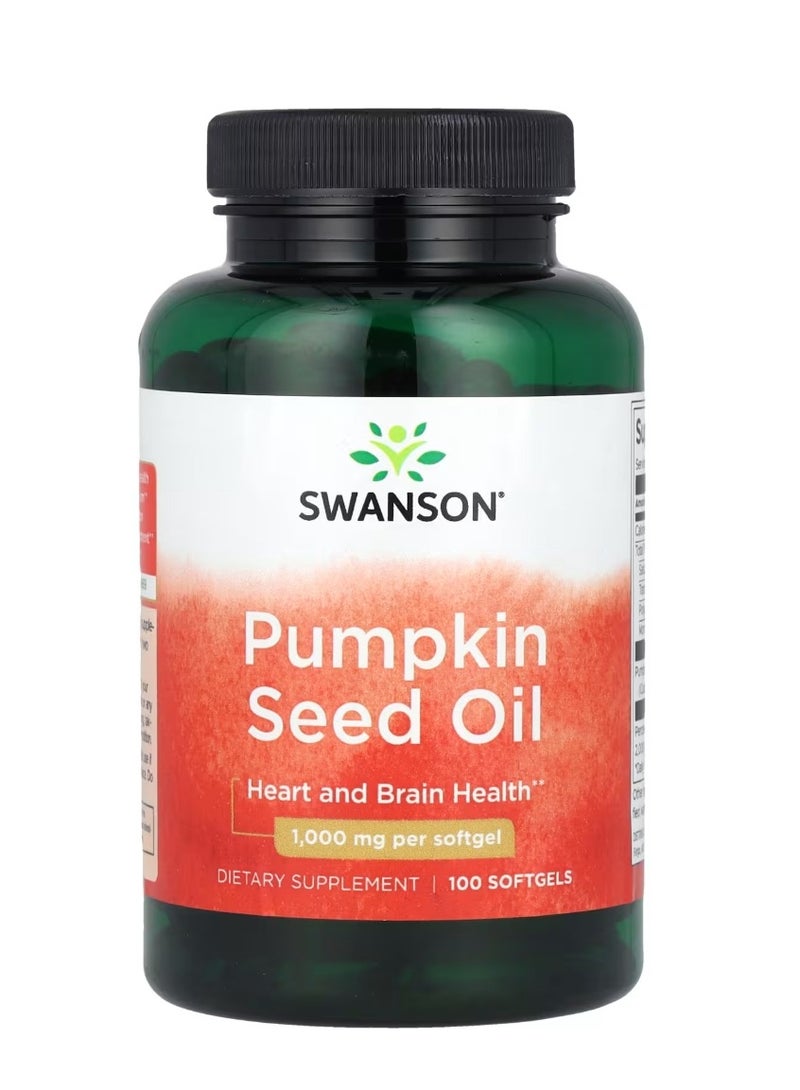 سوانسون زيت بذور اليقطين 1000 مجم 100 كبسولة هلامية - Image 1