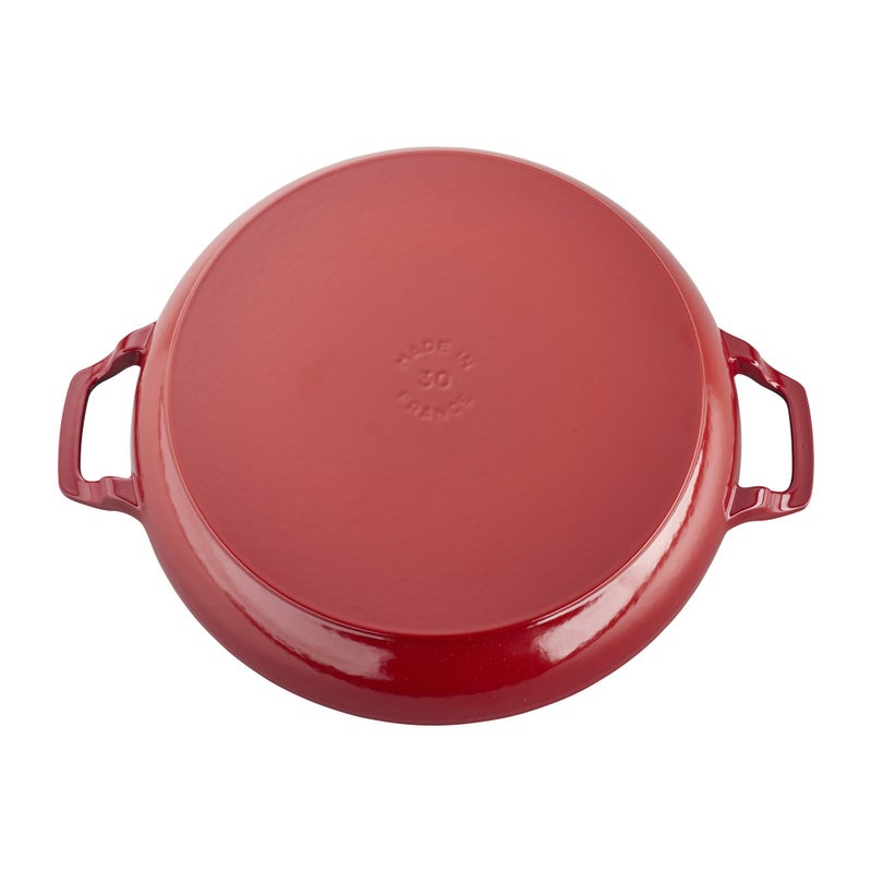 STAUB Braiser with Glass Lid, 3.5-Qt, Cherry - Image 2