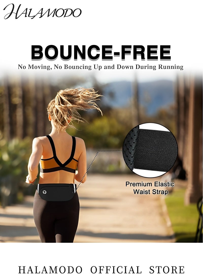 HALAMODO Fanny Pack Cross Body Waist Packs Crossbody Bags Belt Bag with Adjustable Strap Workout Belt Sports Waist Pack Waterproof Running Belt for Women Men for Travel Hiking Running  - Image 4