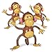 Playbees Large Inflatable Monkey 27 3 Pack Blow Up Animal Party Favors Inflatables Jungle Decor Monkeys for Baby Shower Safari Birthday Kids Toddlers Decorations Kids Animal Party Supplies - Image 2