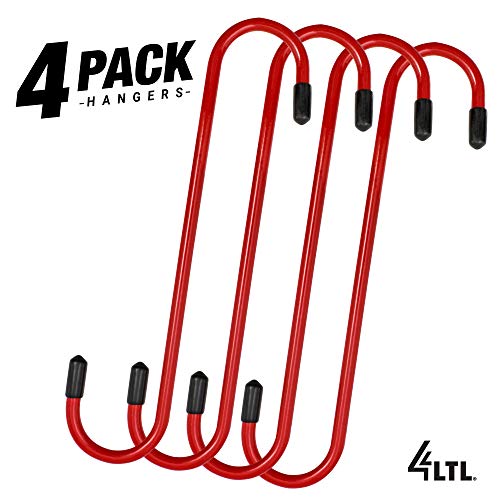 4LIFETIMELINES Brake Caliper Hanger Hooks, Durable Steel, Red Powder Coated with Rubber Tips, for Automotive Work on Brake Axle and Suspesion Systems - 4 Pack - Image 2