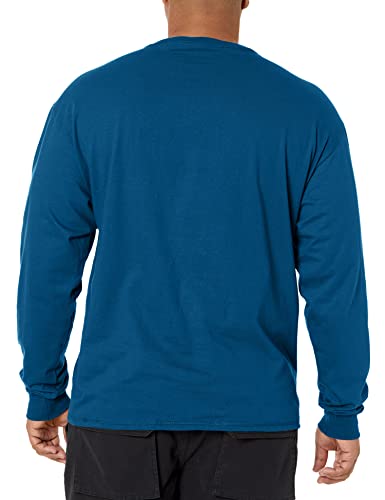 Hanes Mens Beefy Long Sleeve ThreeButton Henley - Image 3