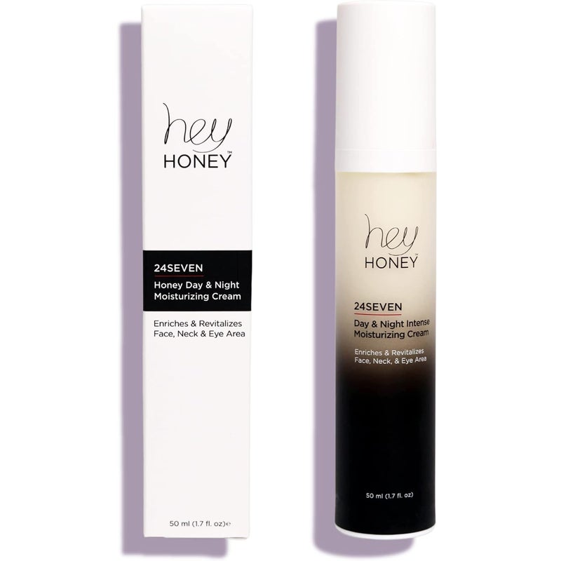 Hey Honey24SevenHoney Day  Night CreamFor face neck  eye areaRich ProBeautifulAging moisturizer designed for use day  night 17 oz