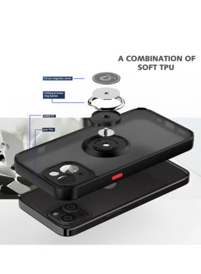 جولف لينك غطاء حماية خلفي للهاتف آيفون 14 بلس، أسود - Image 2