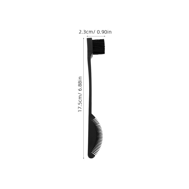 Black 5 Pcs Dual Ended Eyelash And Eyebrow Brush With Comb For Travel Makeup - Image 3