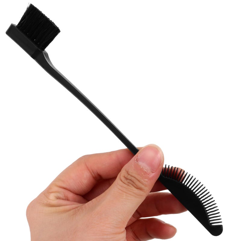 Black 5 Pcs Dual Ended Eyelash And Eyebrow Brush With Comb For Travel Makeup - Image 4