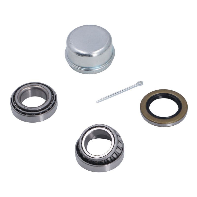 Trailer Wheel Bearing Kit: 4x L44649 Bearings, 4x L44610 Races, 2x Grease Seals, 2x Cotter Pins, 2x Dust Covers - Quiet High Speed Performance, Leak Proof Double Lip Seals, Enhanced OEM Grade Reliabil - Image 4
