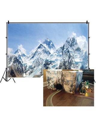 7X5Ft Snow Mountain Scenery Backdrop Cold Winter Snowy Mountain Outdoor Adventure Blue Sky Snowcovered Alpine Snow High Hill Peak Ski Nature Landscape Travel Photo Studio Props - pzsku/ZAD53ECDC8EBADF473D48Z/45/_/1693985086/2ea356f7-a0fa-4dbb-868a-1a59314b9cae