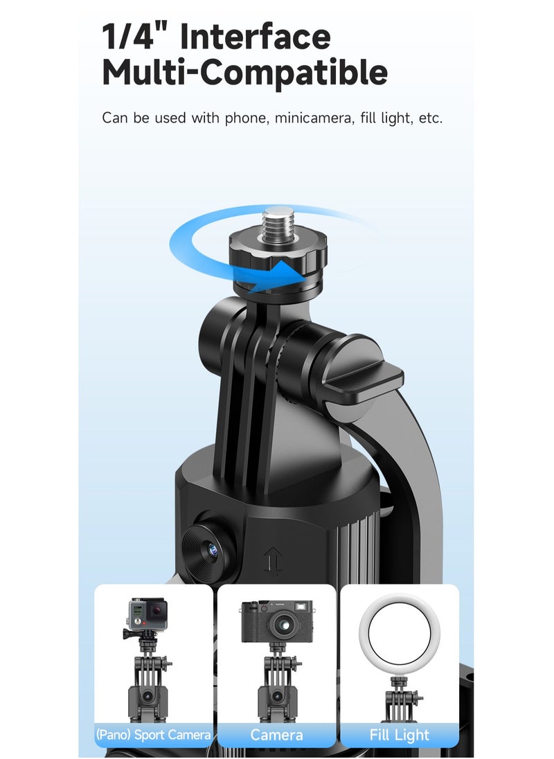 Generic - Smart AI Tracking Phone Selfie Stick with 360° Auto Rotation, Anti-Shake Gimbal Tripod for Stable Shots, No App Required, Adjustable Lens Angle, Remote Control, Foldable Design - Image 1