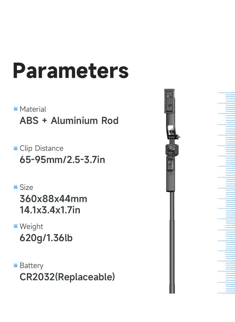Generic - Smart AI Tracking Phone Selfie Stick with 360° Auto Rotation, Anti-Shake Gimbal Tripod for Stable Shots, No App Required, Adjustable Lens Angle, Remote Control, Foldable Design - Image 1