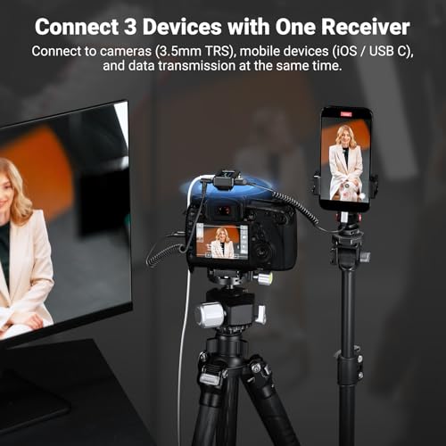 NEEWER CM28 PRO Wireless Lavalier Lapel Microphone System with Charging Case 48KHz 16 Bit Uncompressed Audio Noise Canceling 4GB Storage 9Hrs Recording Compatible with iPhone iPad Android Camera PC - Image 3