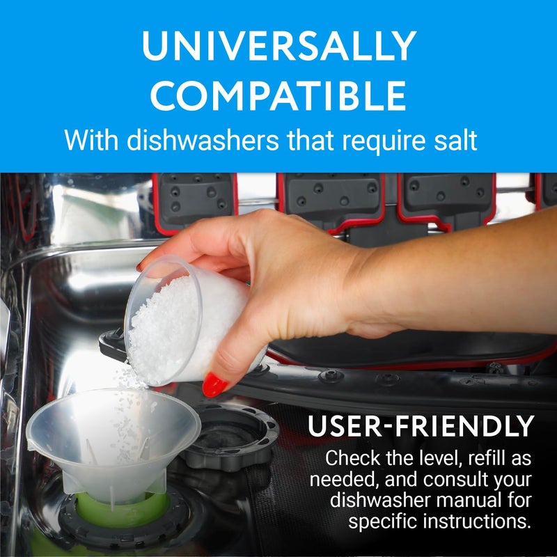 IMPRESA 4.4 LB Dishwasher Salt - Water Softener Salt - Compatible with Bosch, Miele, Whirlpool, Thermador and More (2 KG) - Image 4