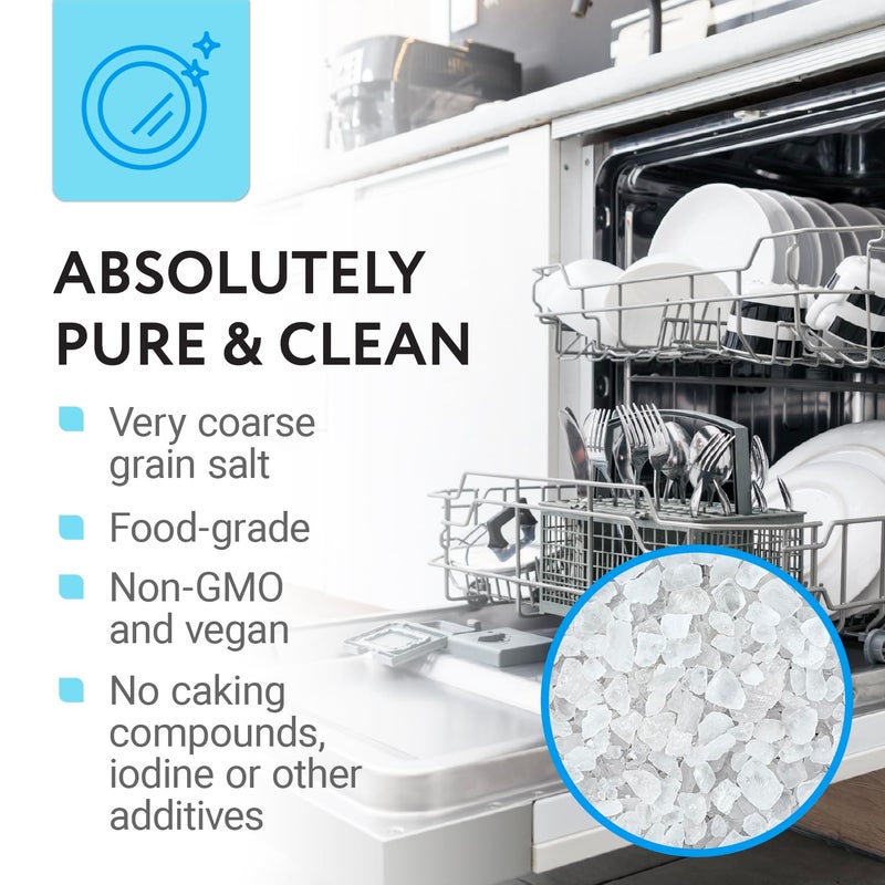 IMPRESA 4.4 LB Dishwasher Salt - Water Softener Salt - Compatible with Bosch, Miele, Whirlpool, Thermador and More (2 KG) - Image 3