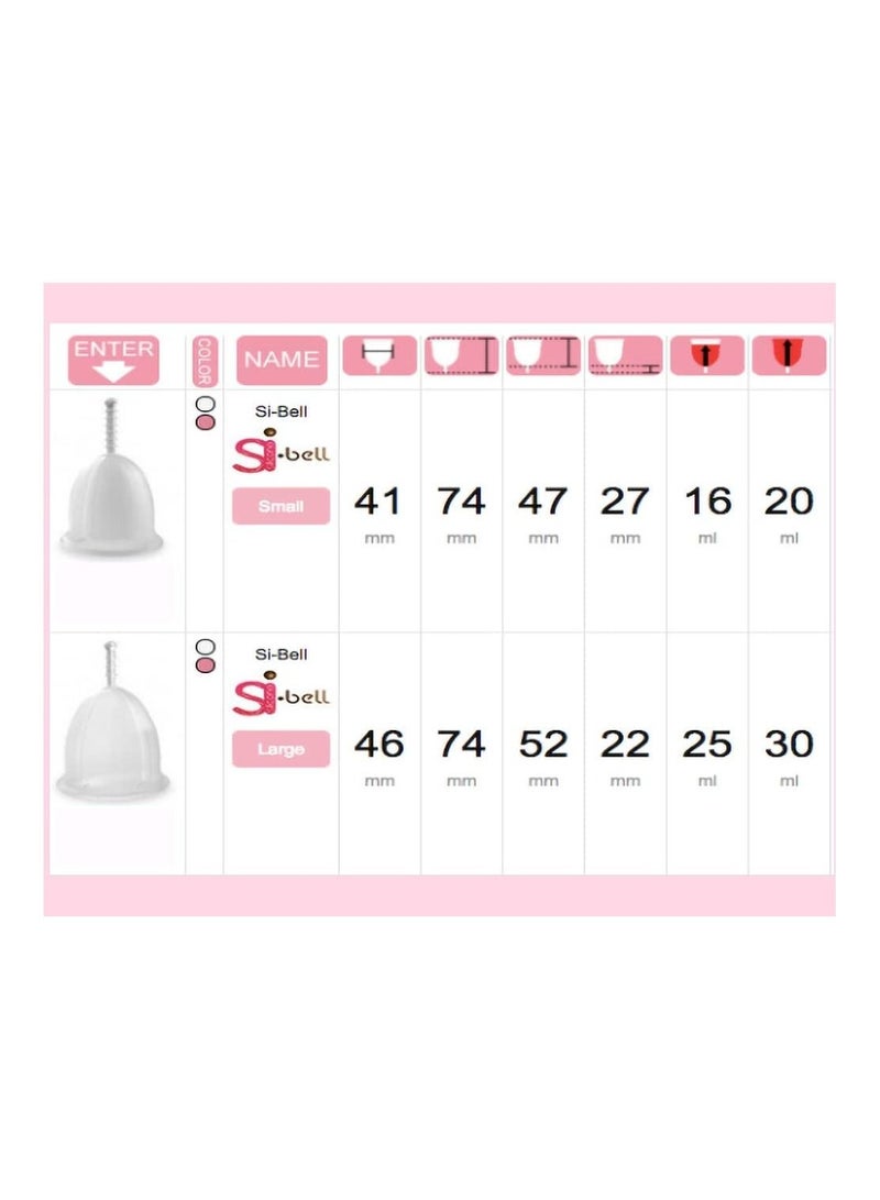 Si.Bell Women's Menstrual Cup Transparent - Image 5