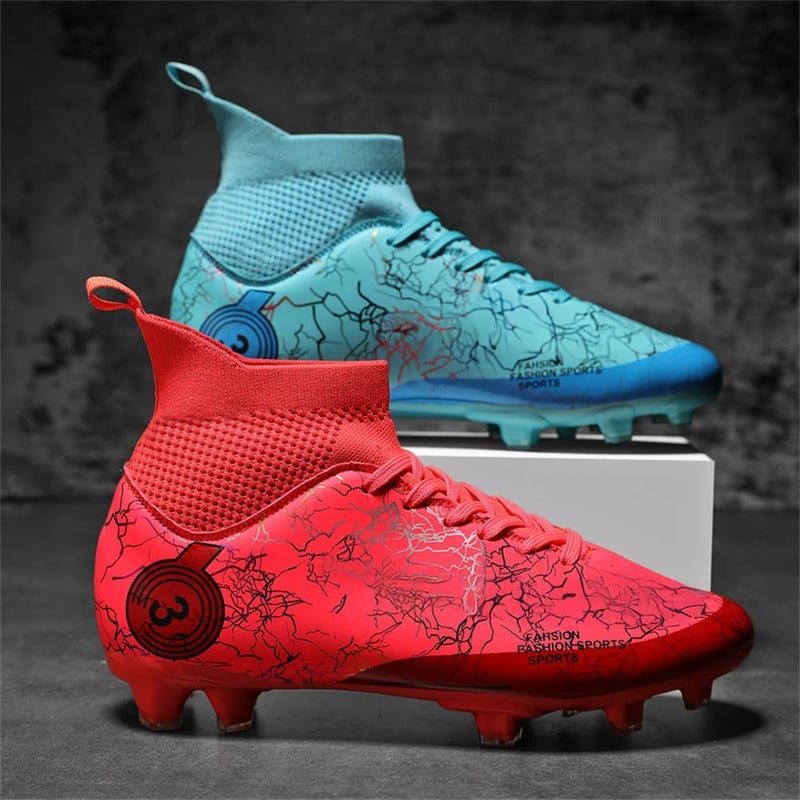 DISRATEBLU Kids Soccer Shoes Boys Football Cleats Professional Athletic Outdoor Trainning Football Shoes Youth Girl Turf Soccer Cleats - Image 3
