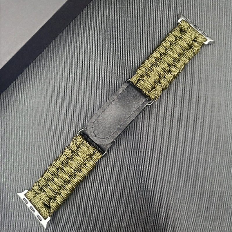 apple watch Umbrella Rope Braided Nylon Sport watch Band iwatch38/42/40/44mm - Image 1