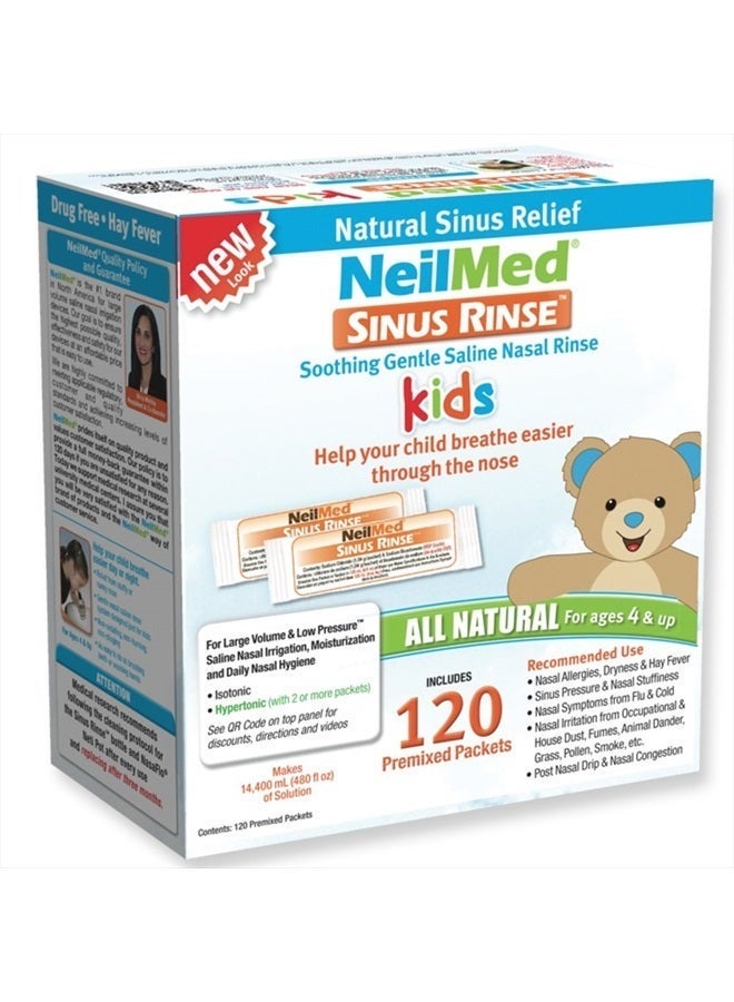 NeilMed حزم غسول الأنف للأطفال من نيل ميد، مختلطة مسبقًا 120/علبة - Image 3