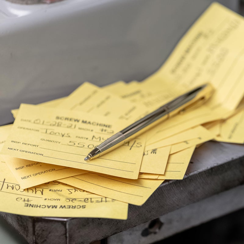 Fisher Space Pen Chrome Cap-O-Matic Space Pen, Ballpoint, Black Ink, Pocket Clip, Gift Box - Image 2