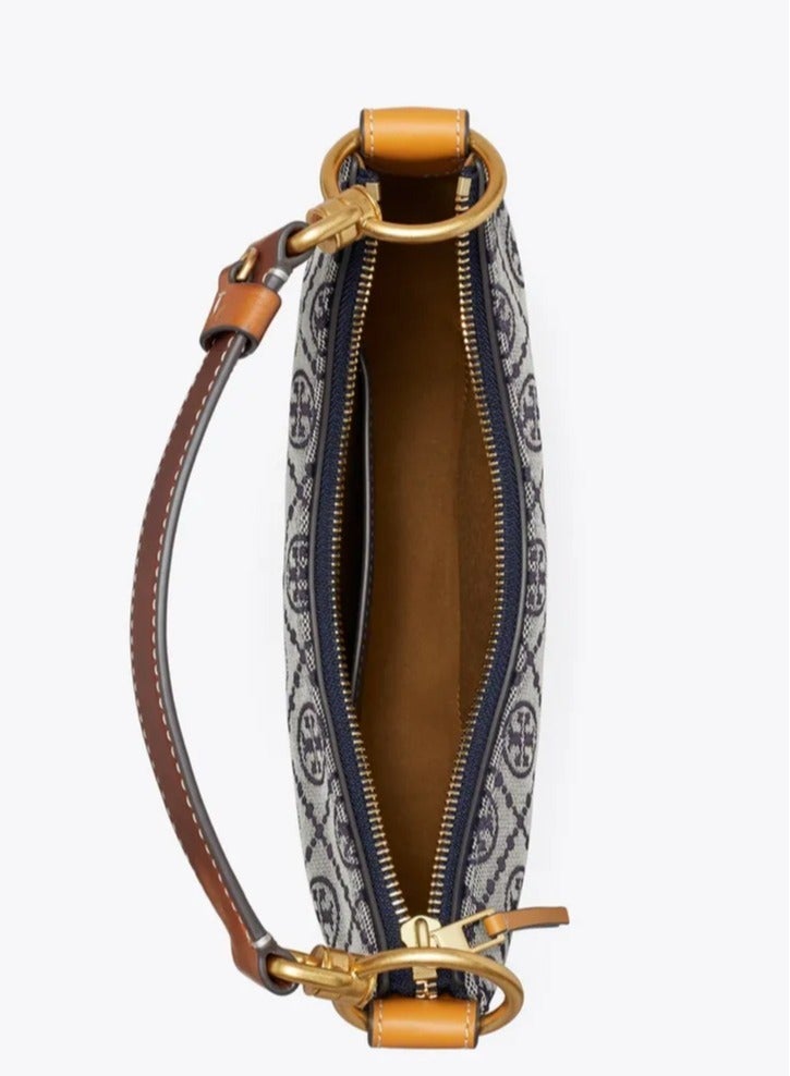 Burch Tory Burch | T Monogram Jacquard Mini Crescent Bag - Image 4