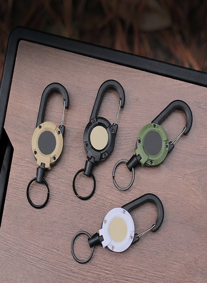 ISE MOUNT Outdoor Multifunctional Retractable Keychain Practical Steel-Wire Easy-Pulling Buckle Camping Hiking Accessory - Image 5