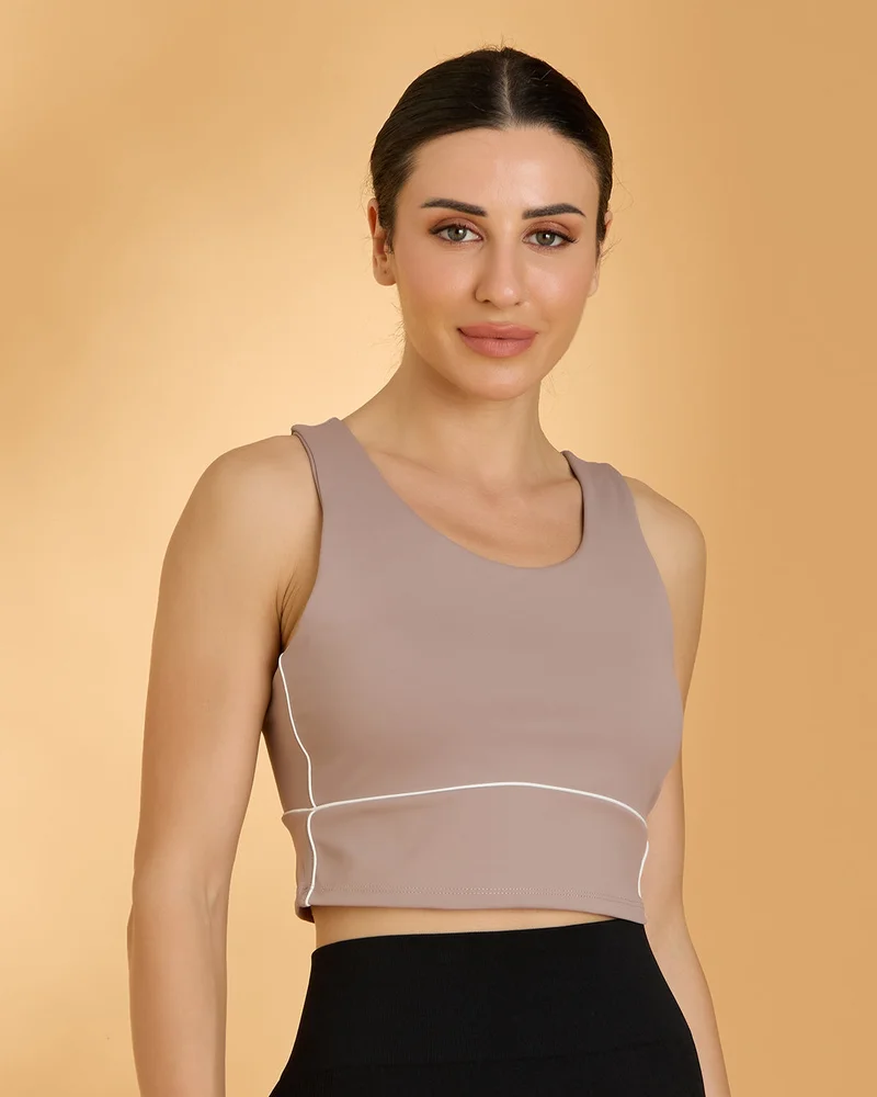 Redtag Women Beige Active Bra