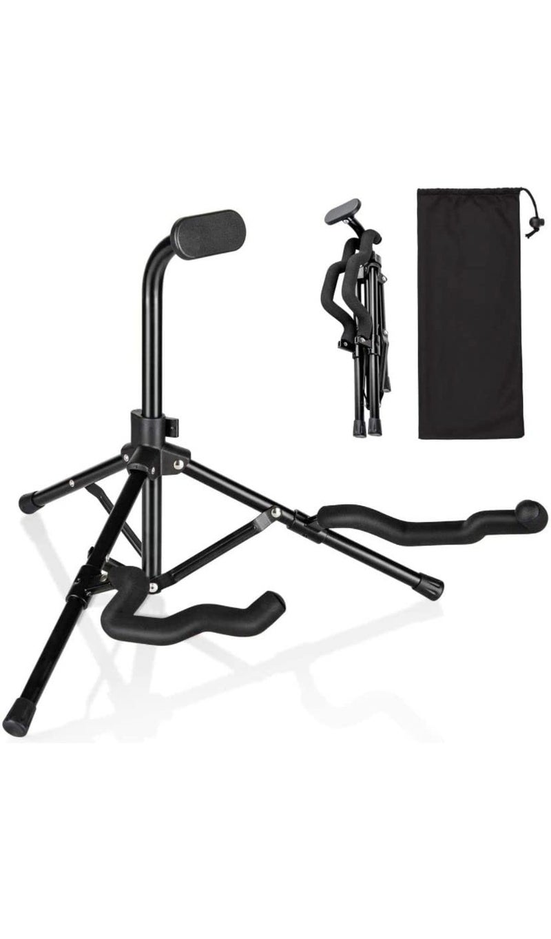 GF Universal Folding Tripod Stand for Acoustic Guitar, Electric Guitars, Ukulele, Violin, Banjo And Mandolin (NK51) - Image 1