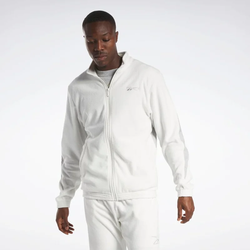 Reebok Chalk Reebok Basketball Court Top Track Jacket - Chalk for Men | Best Price UAE