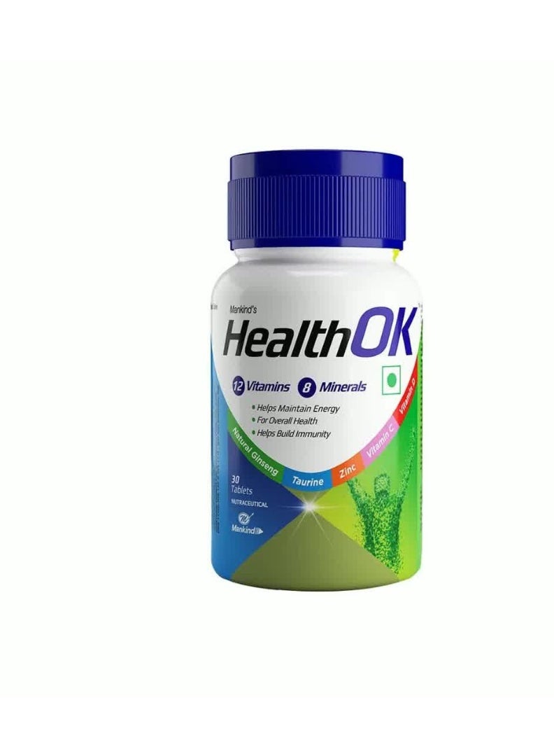 MANKIND HEALTH OK 12 MULTIVITAMIN AND 7 MINERAL TABLETS 60S
