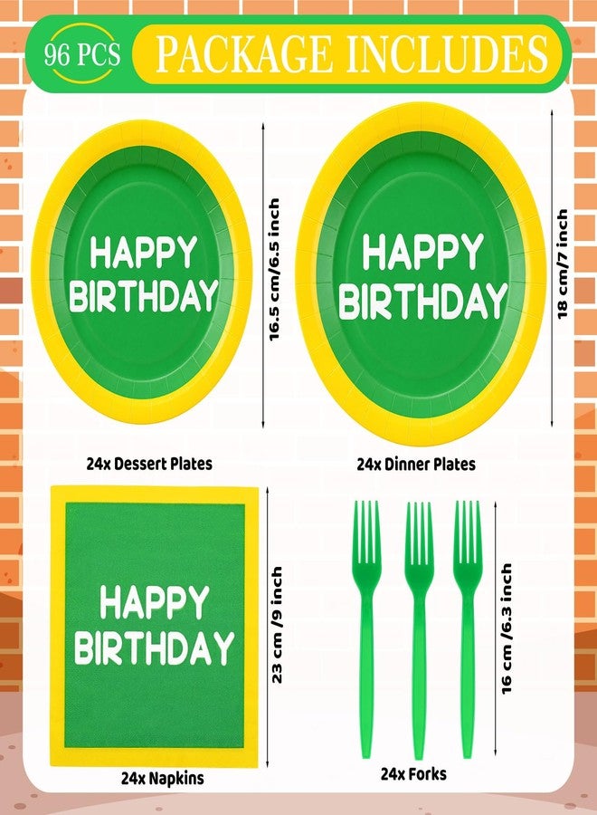 Purpeak 96 Pcs Street Birthday Party Supplies Plates Napkins Forks - Image 2