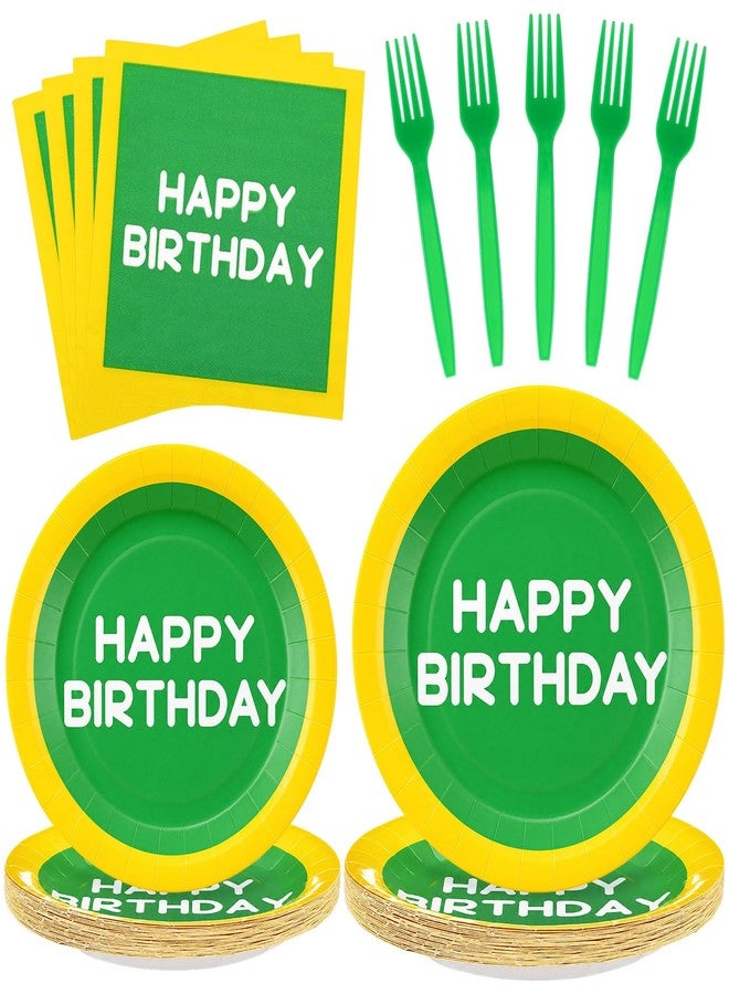 Purpeak 96 Pcs Street Birthday Party Supplies Plates Napkins Forks - Image 1
