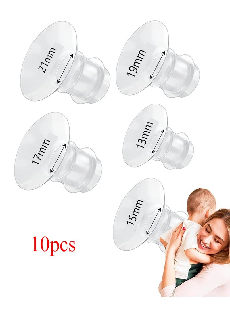 SHENYU 10PCS Wearable Breast Pump Nipple Shields Aperture Converter for 13 15 17 19 21mm Breast Care - Image 1