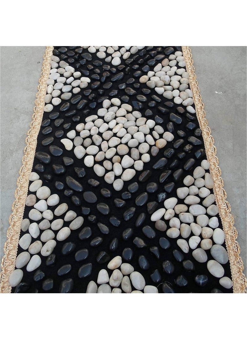 Generic - River Rock Stones Pebbles 2-3cm Natural Decorative Polished Mixed White Pebbles Gravel for Garden Plant Pots Landscaping Terrariums Vase Fillers 5lb (2.25 KG) - Image 1