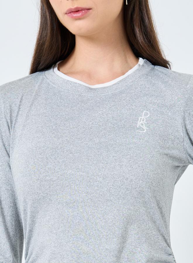 Take Two Fake Two-Piece Contrast Trim Knit Top - Image 3