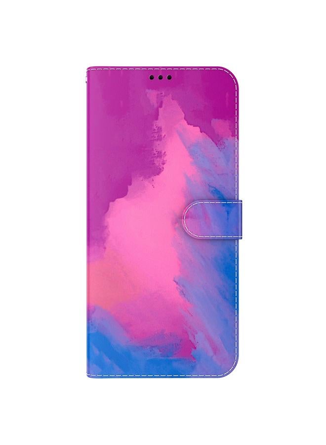 اس-توب جراب هاتف جلدي بنقشة ألوان مائية لهاتف Infinix Hot 20 - Image 2