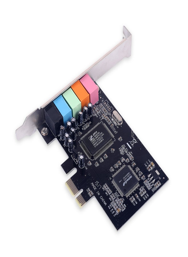 بطاقة صوت PCI-E CMI8738، بطاقة صوت كمبيوتر مكتبي PCI-E 5.1 قناة، تدعم مخرج صوت ستيريو محيطي 6 قنوات - Image 4