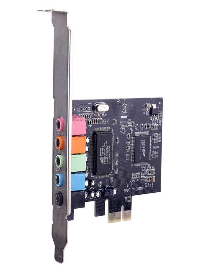 بطاقة صوت PCI-E CMI8738، بطاقة صوت كمبيوتر مكتبي PCI-E 5.1 قناة، تدعم مخرج صوت ستيريو محيطي 6 قنوات - Image 3