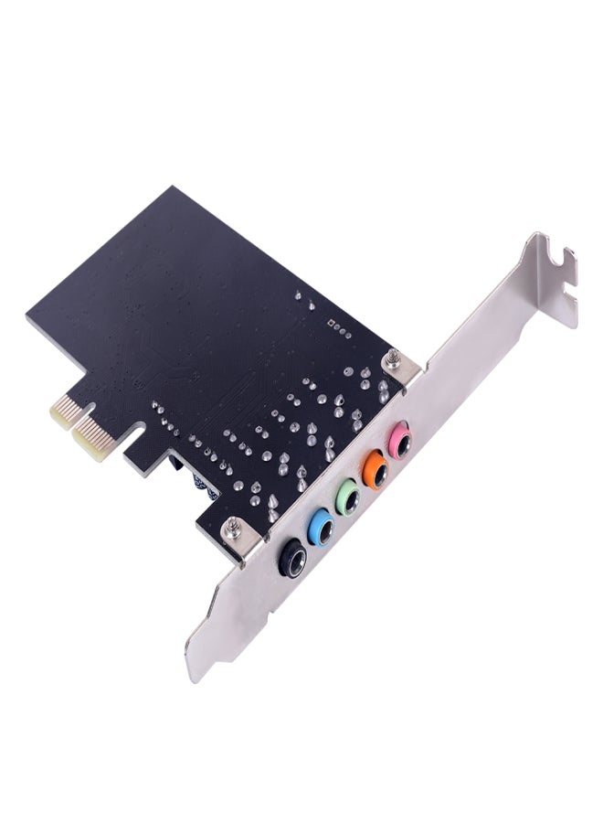 بطاقة صوت PCI-E CMI8738، بطاقة صوت كمبيوتر مكتبي PCI-E 5.1 قناة، تدعم مخرج صوت ستيريو محيطي 6 قنوات - Image 2