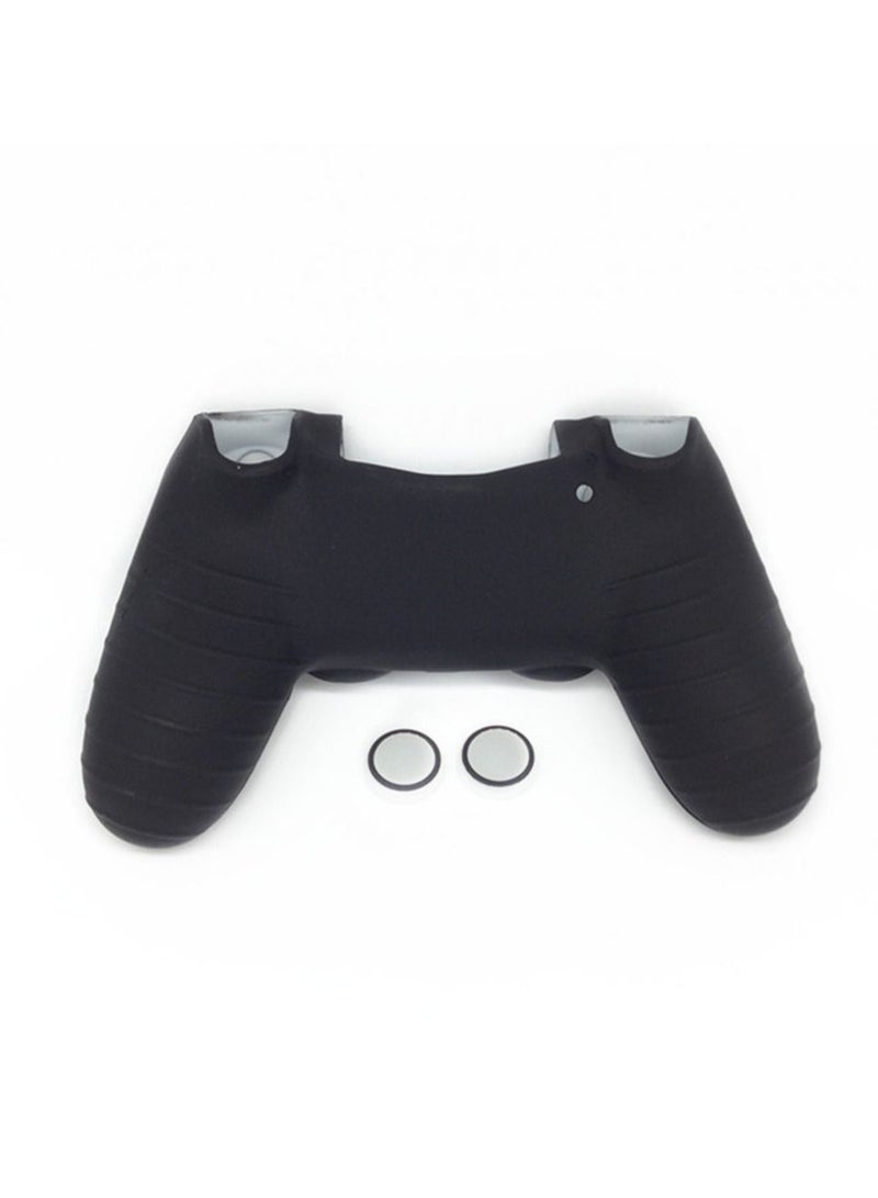 Transformer Silicone Case and Thumbstick Caps for PlayStation 4 Controller (Black White) - Image 4