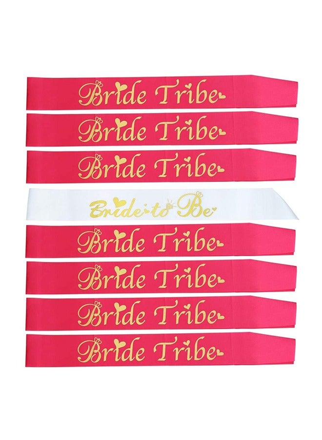 Wish Bride Tribe Bridesmaids Bachelorette Party Decorations Sashes Set - Image 1