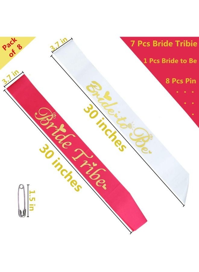 Wish Bride Tribe Bridesmaids Bachelorette Party Decorations Sashes Set - Image 3