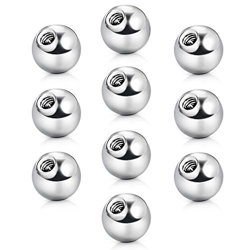 VCMART 10 Pcs Universal Piercing Jewelry Replacement Balls 14G - Image 1